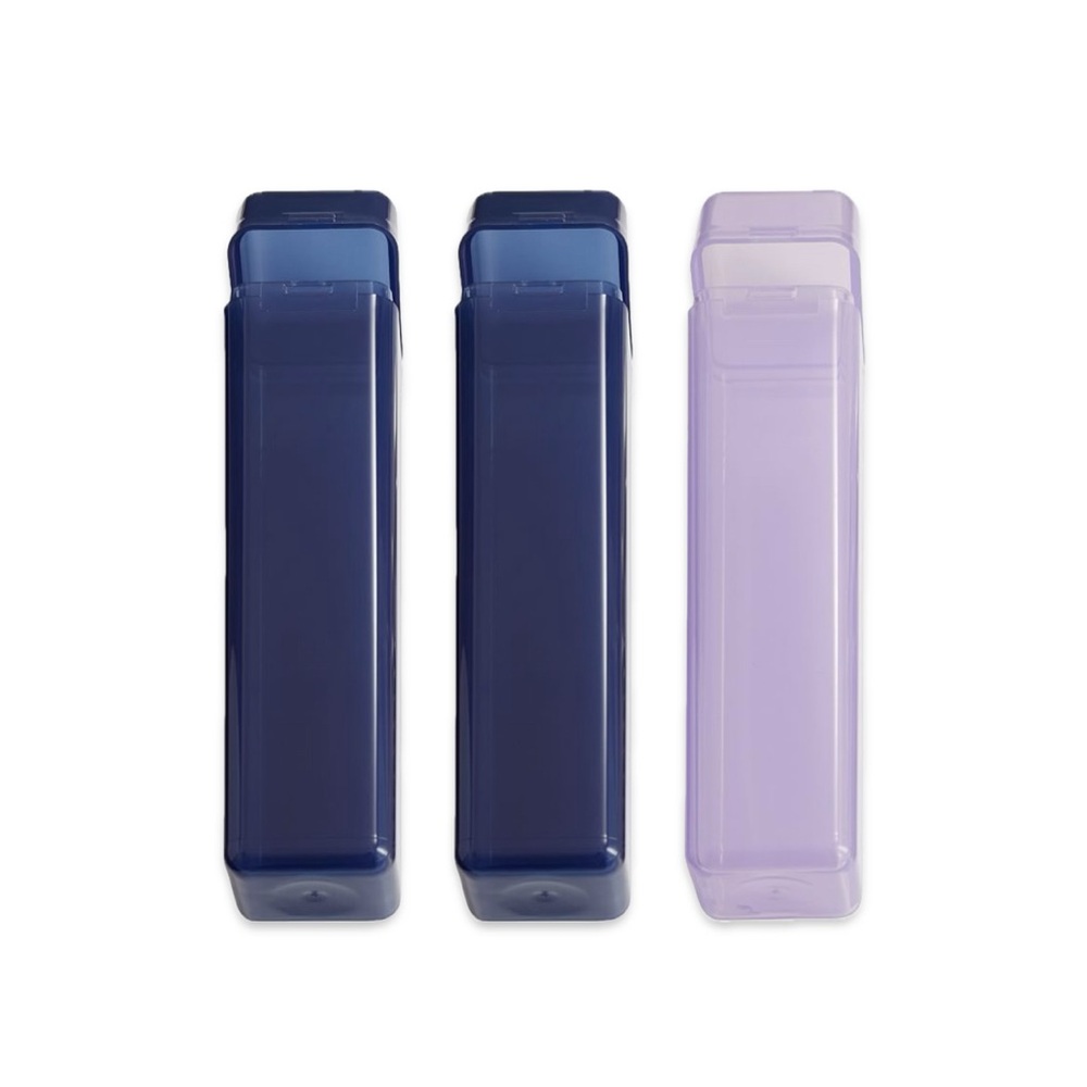 Pottery Barn Kids Lavender/Purple & Dark Blue Utensils Holders (3)